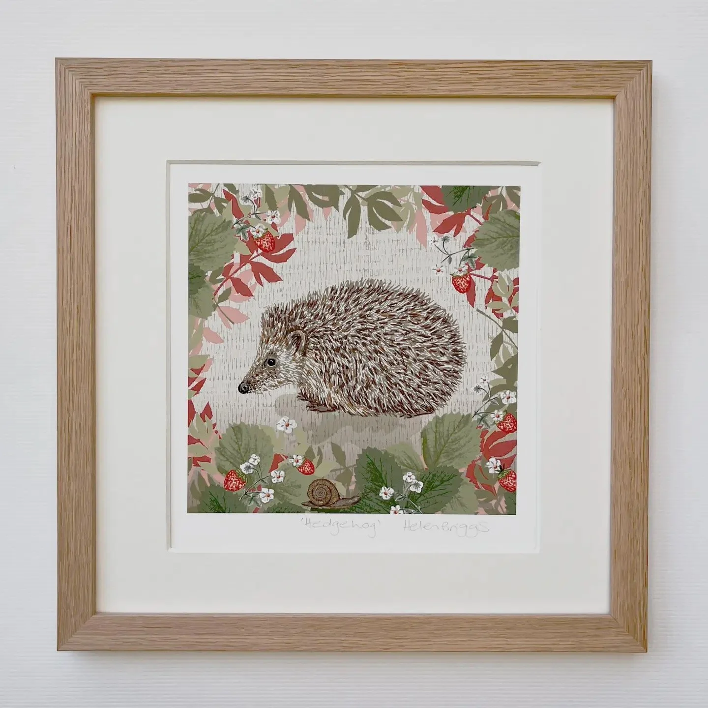 Print - Hedgehog by Helen Briggs