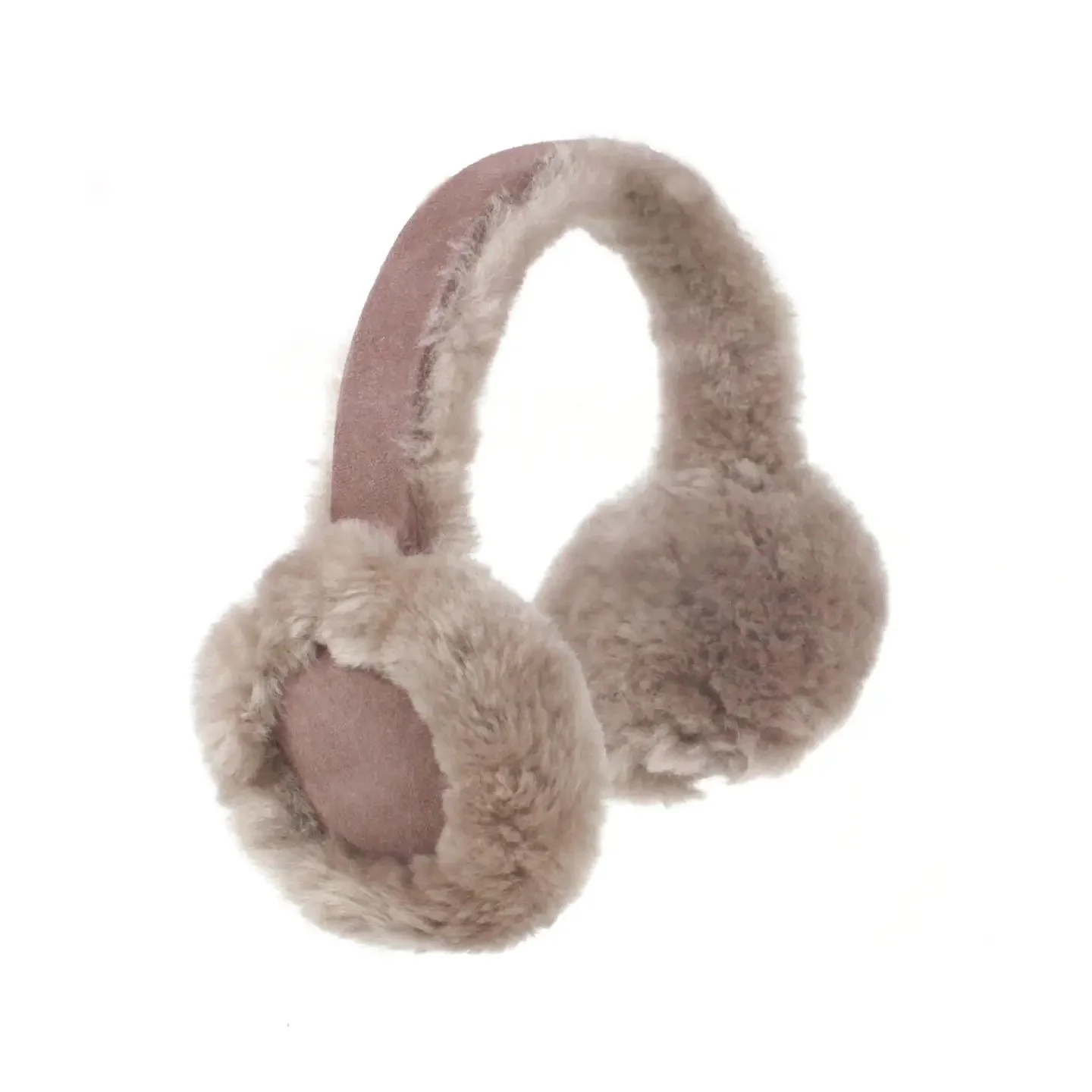 Luxury Sheepskin Earmuffs - Truffle