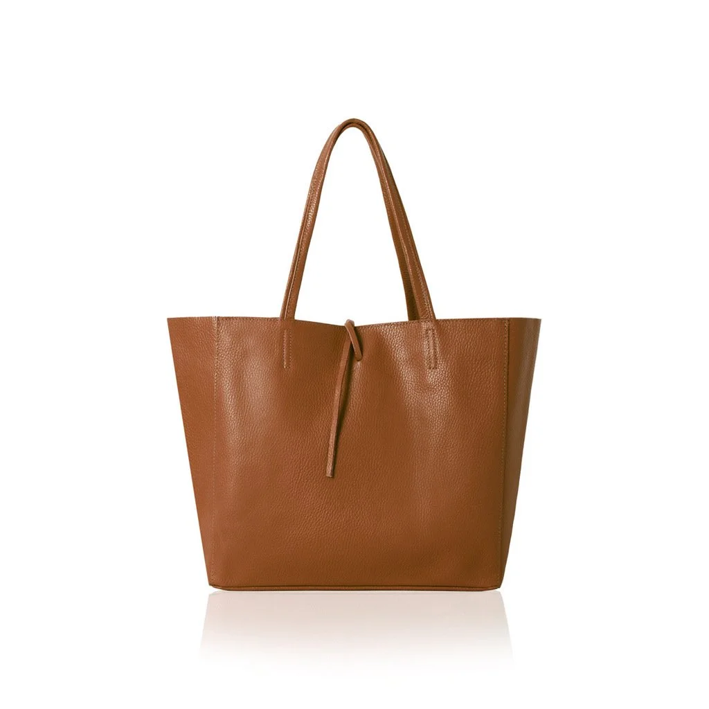 Leather shopper - Tan