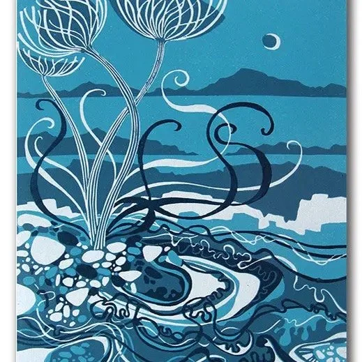 Art card -  Moonlit Shoreline