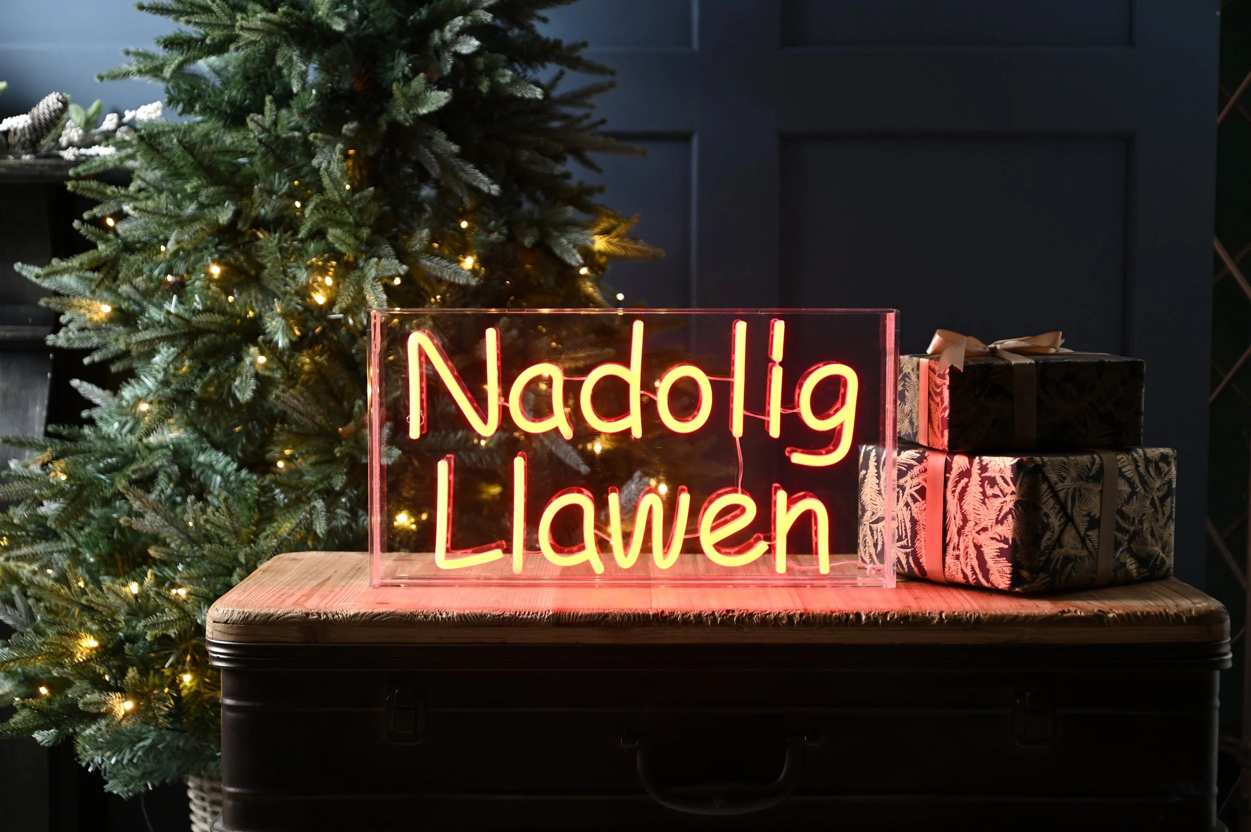 Nadolig Llawen - Neon effect sign
