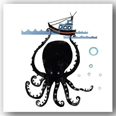 Art card - Octopus by Kyoko Nemoto