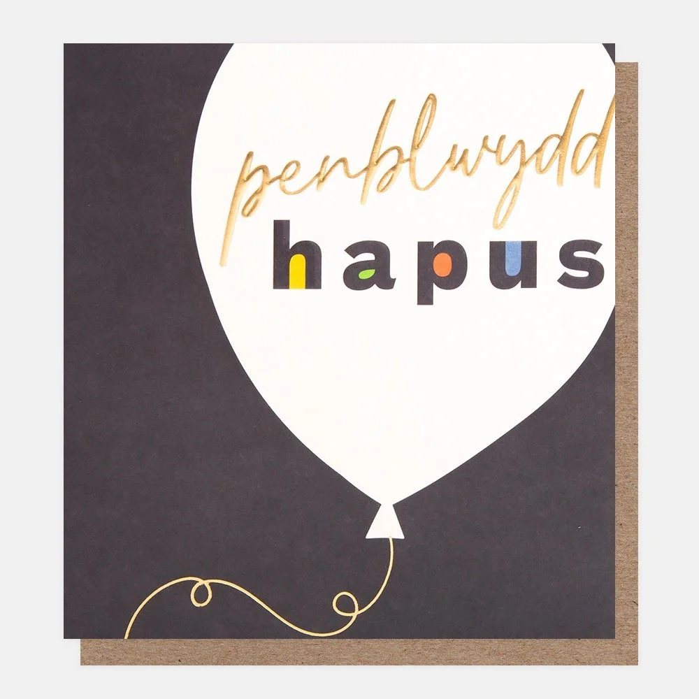 Card - Penblwydd hapus