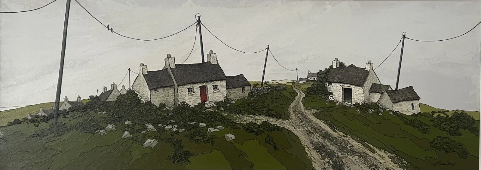 Print - Ridgeway black frame by Joy Saunders