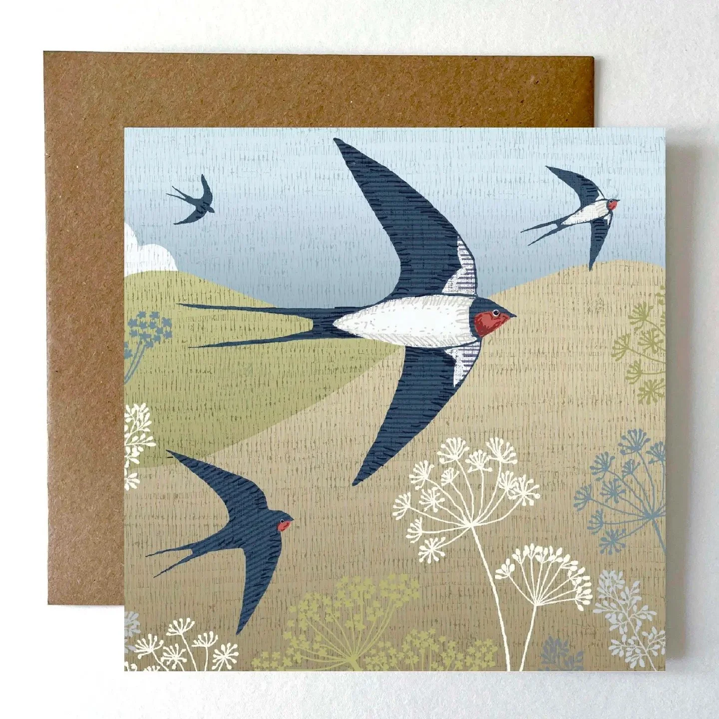 Art card - Swallow by Helen Briggs