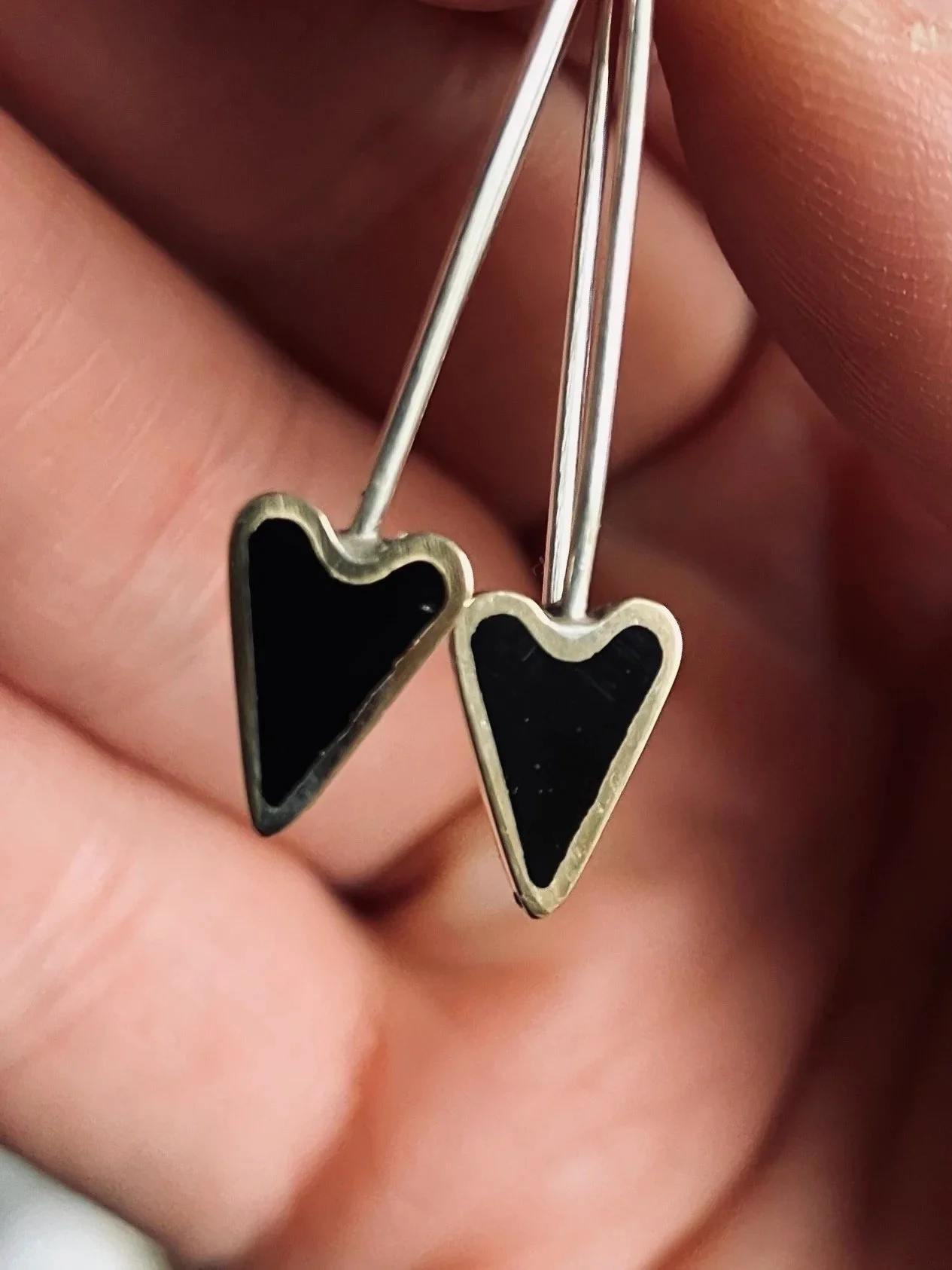Earrings - Heart drop earrings by story and star