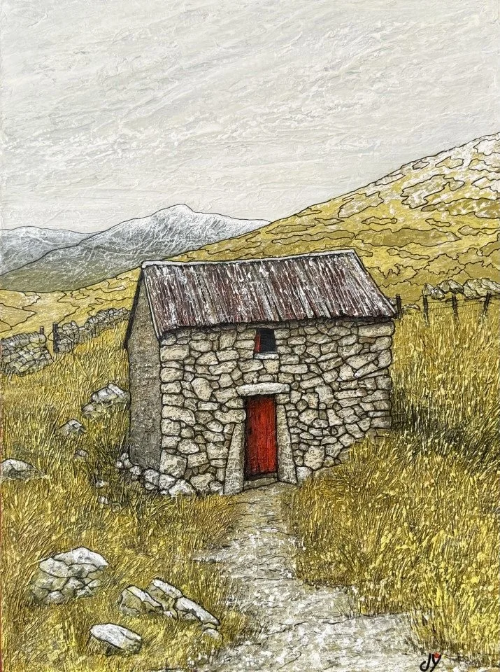 Print - Winter Bothy medium by Joy Saunders