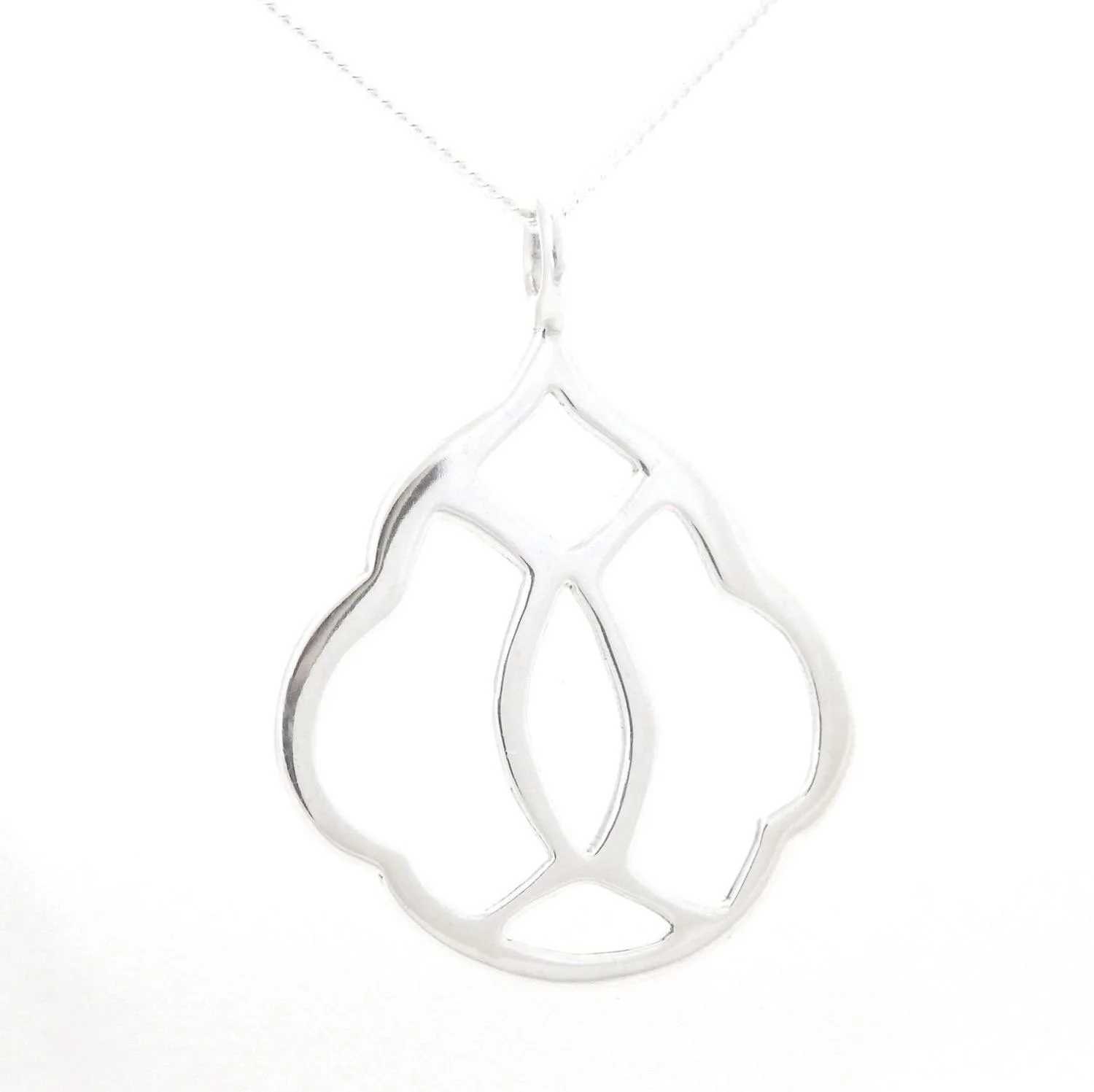 Pendant - Drop fretwork by Wendy Nutt