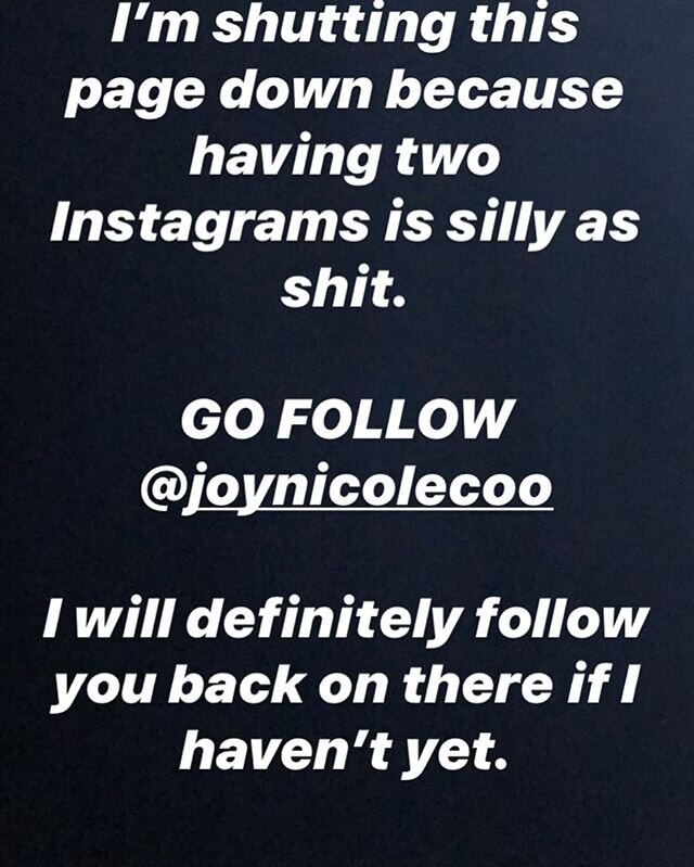 Follow @joynicolecoo 💜💜💜