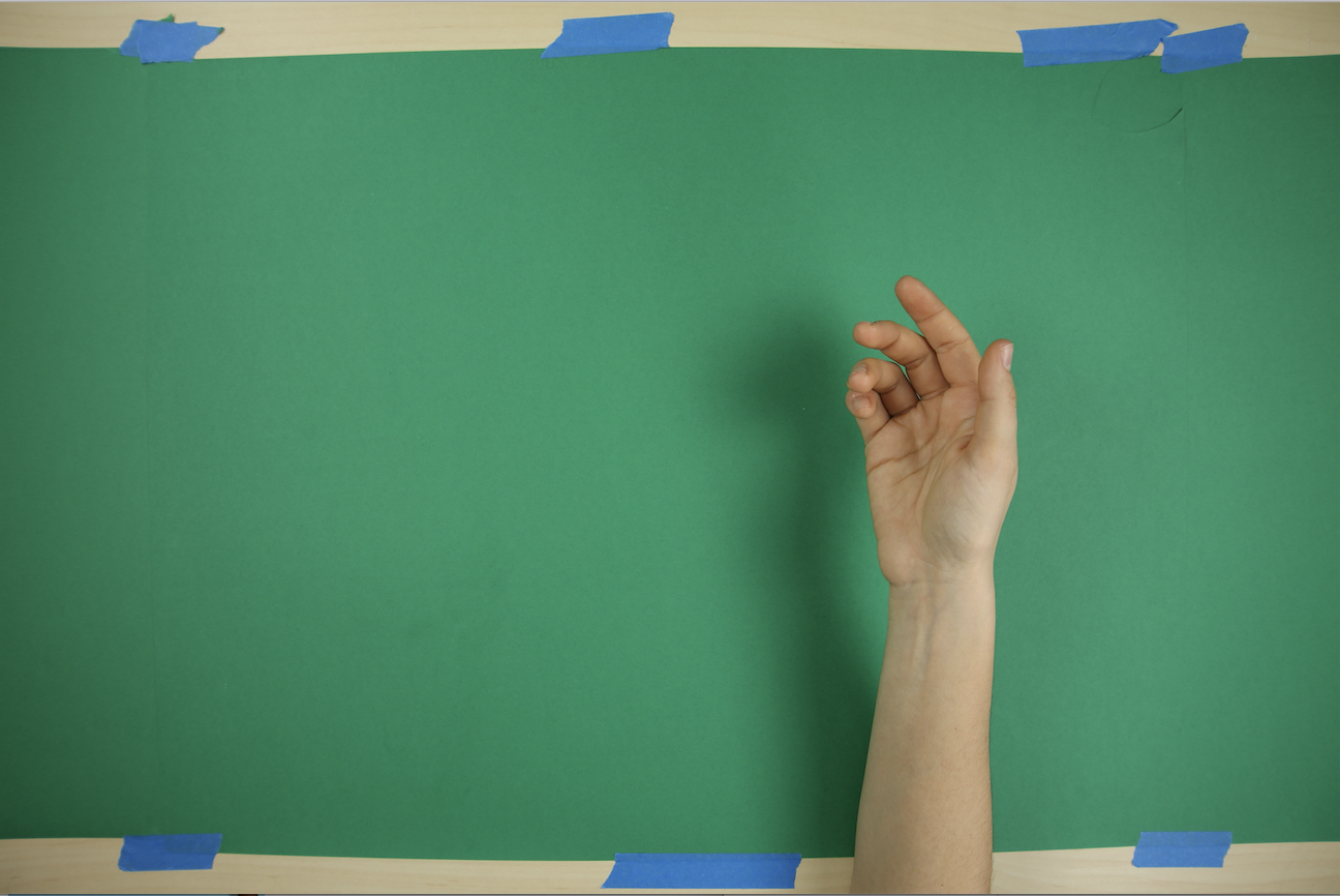 1. Take a series of photos for your remote hand model to mimic.
