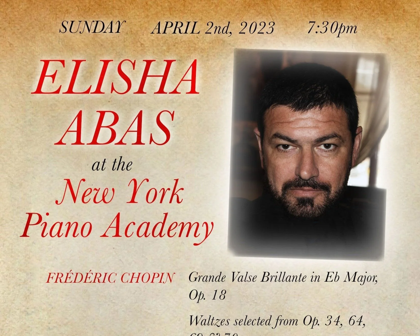 Elisha Abas - Piano Recital 