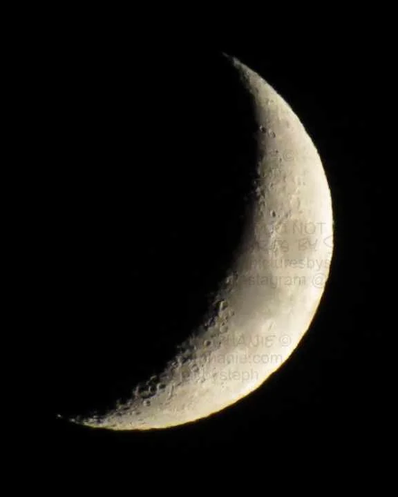 The Moon - Waxing Crescent