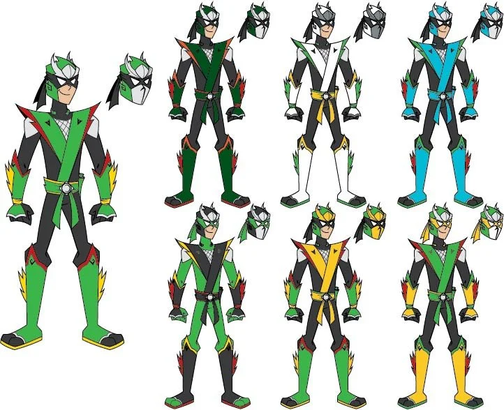 Green dragon color variations.jpg