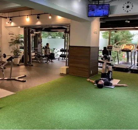 In the gym