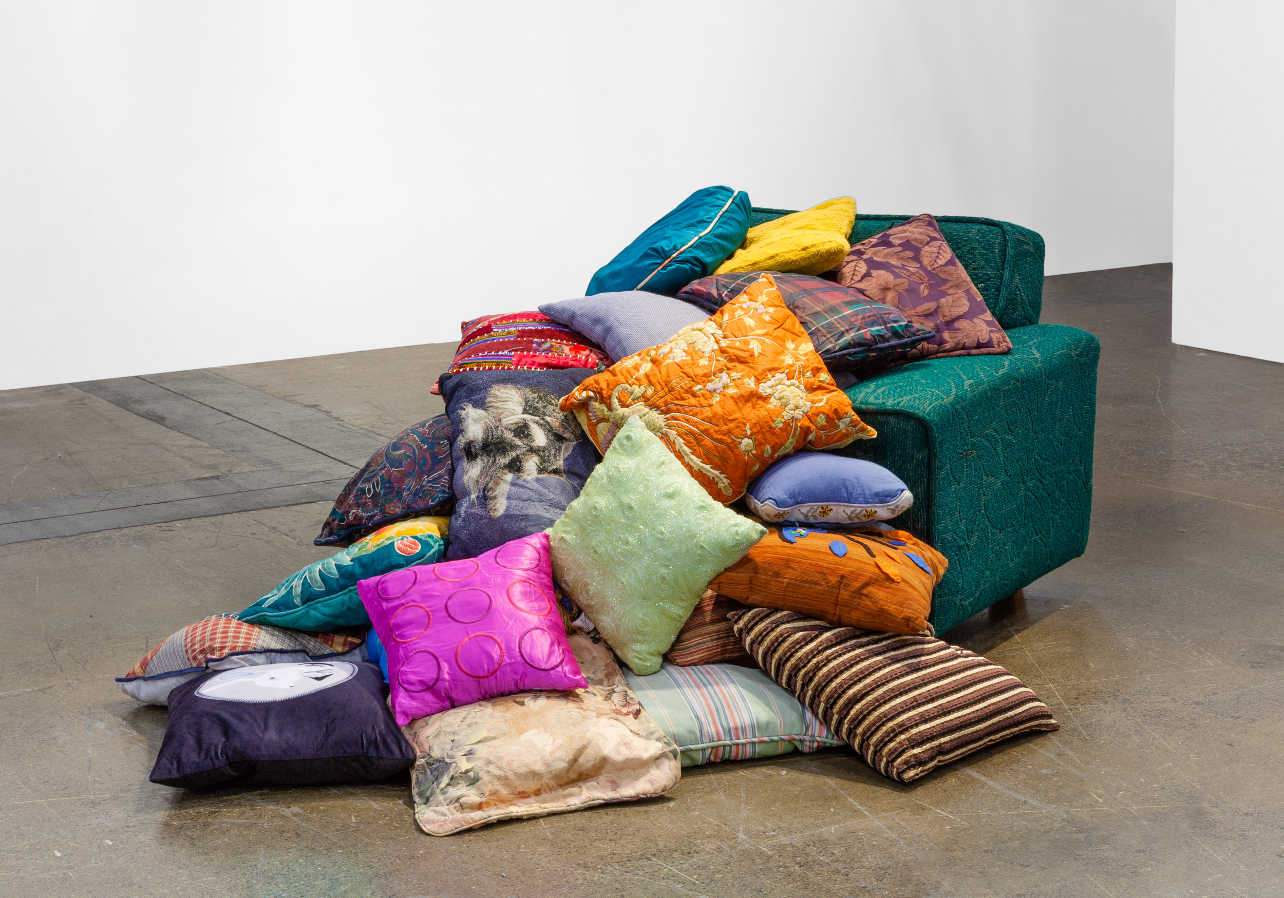  Ken Lum  Partially Buried Sofa , 1984/2018 Furniture Sculptures mixed media dimensions vary 