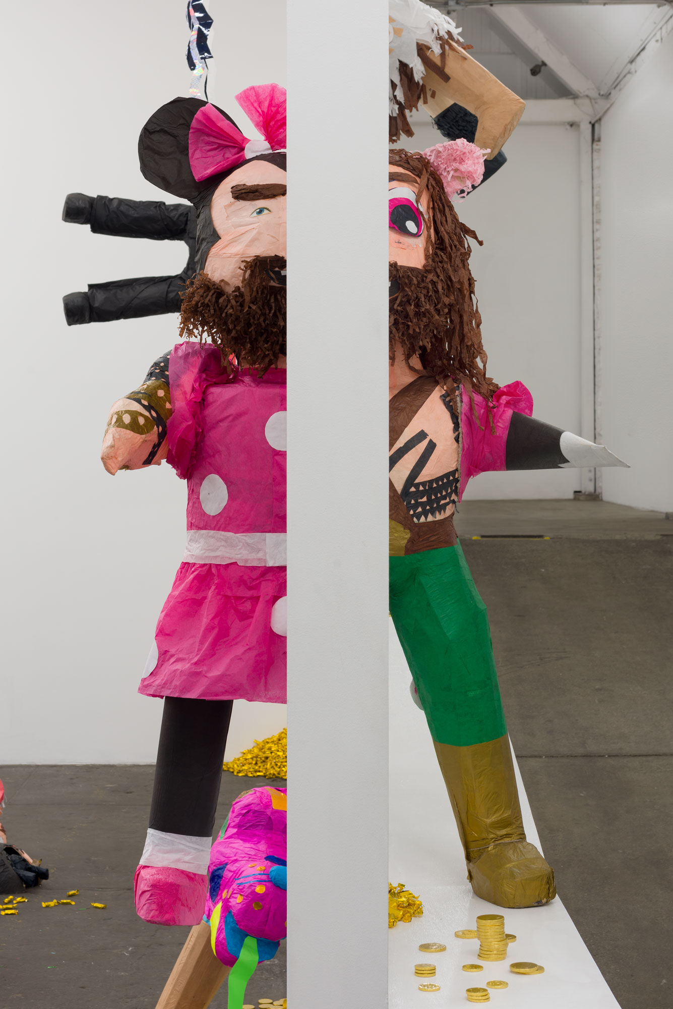  Rubén Ortiz Torres Detail:  Through the Wall , 2019 piñatas, full installation dimensions variable 