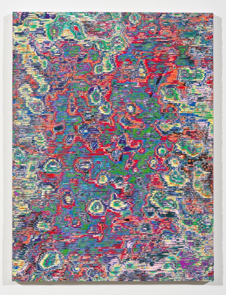  David Allan Peters  Untitled #24 , 2016 acrylic on wood panel 24 x 18 in (61 x 45.7 cm) 