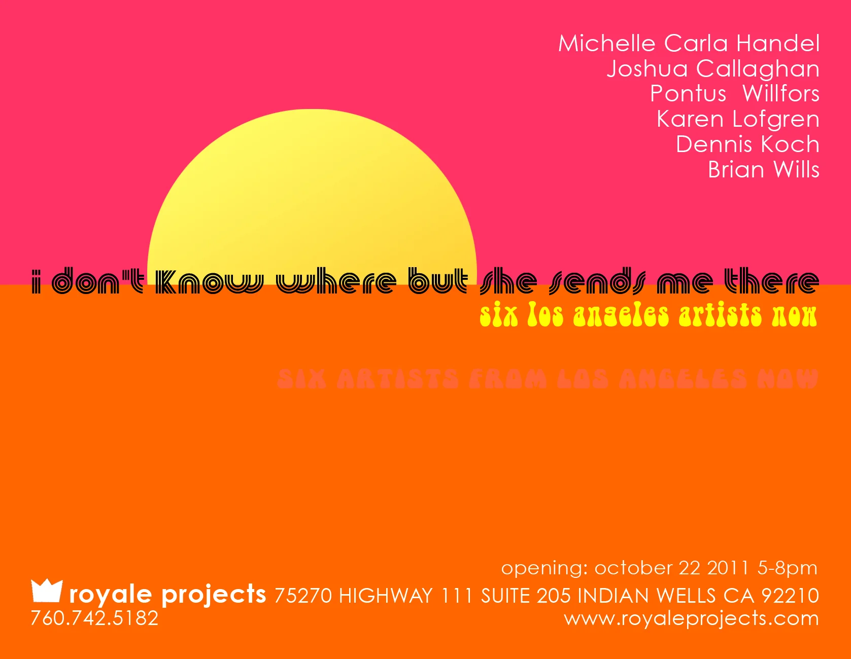 I DON’T KNOW WHERE BUT SHE SENDS ME THERE MICHELLE CARLA HANDEL, JOSHUA CALLAGHAN, PONTUS WILLFORS, KAREN LOFGREN, DENNIS KOCH, BRIAN WILLS