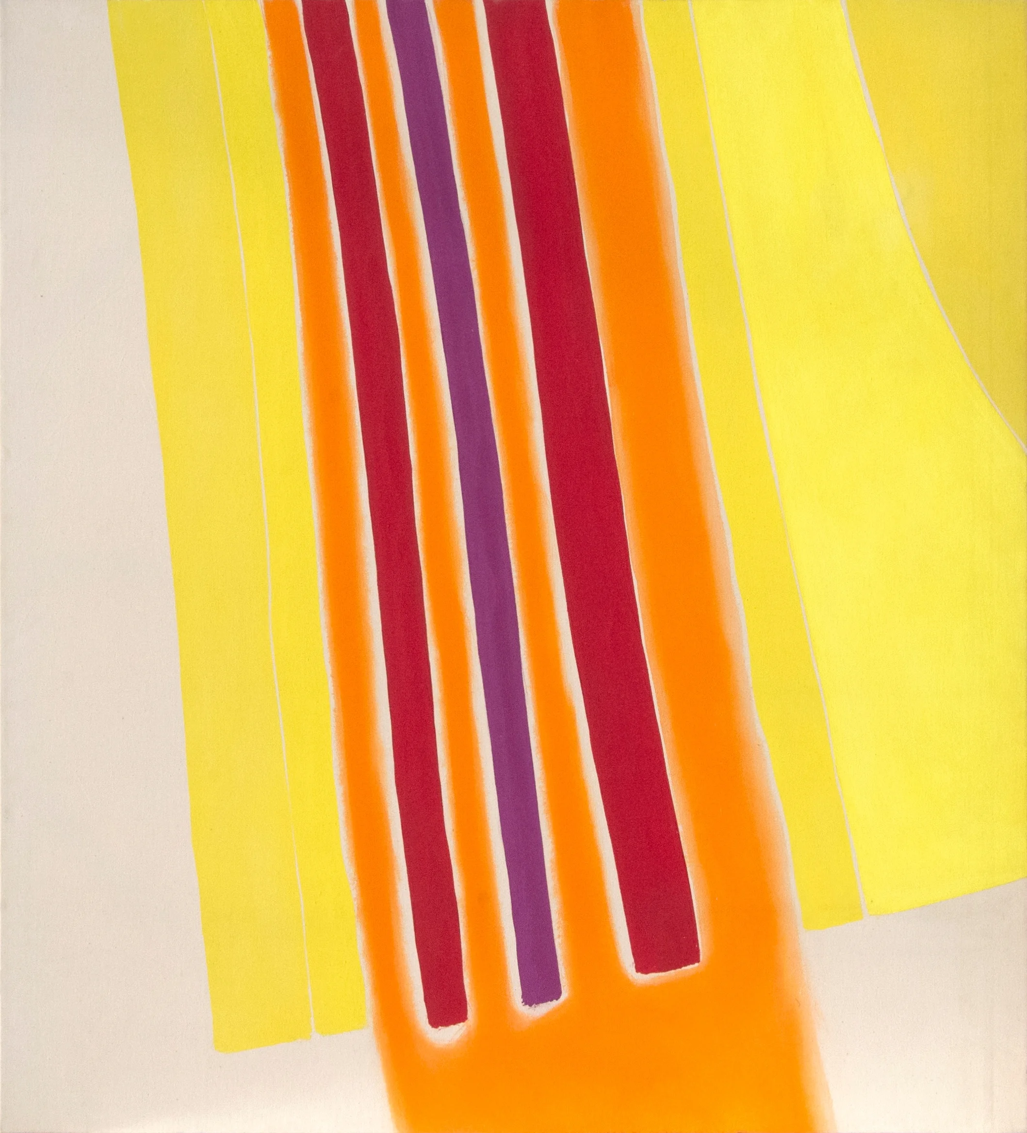 Clinton Hill 13 , 1965 acrylic on canvas 59 1/2 x 54 1/8 in (151.13 x 137.48 cm)