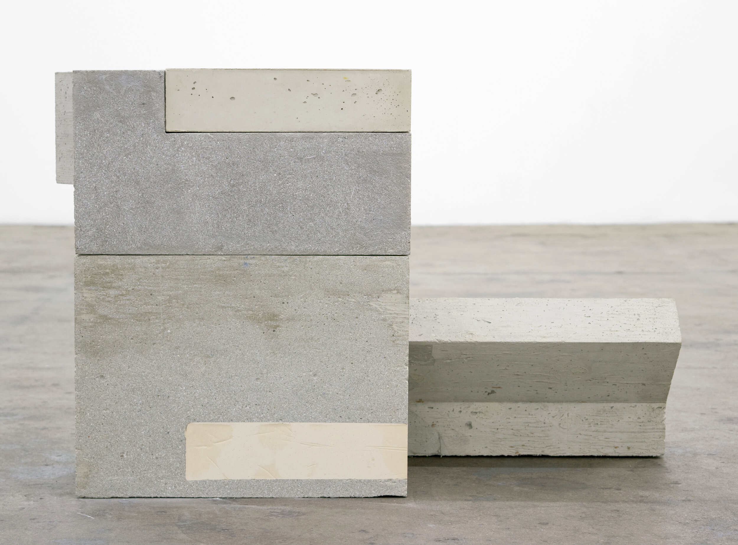  Jen Aitken  Villiphit , 2019 fiber-reinforced concrete, ceramic inlay, polystyrene foam, stainless steel hardware 21 x 34 x 22 in (53.3 x 86.4 x 55.9 cm) 