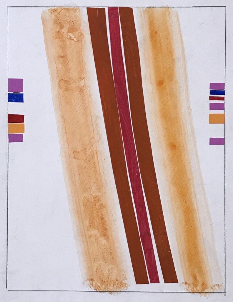  Clinton Hill  WOP 61 , 1965 mixed media on paper 18 1/5 x 15 in (46.99 x 38.1 cm) 