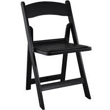 Black Resin Folding Chair
