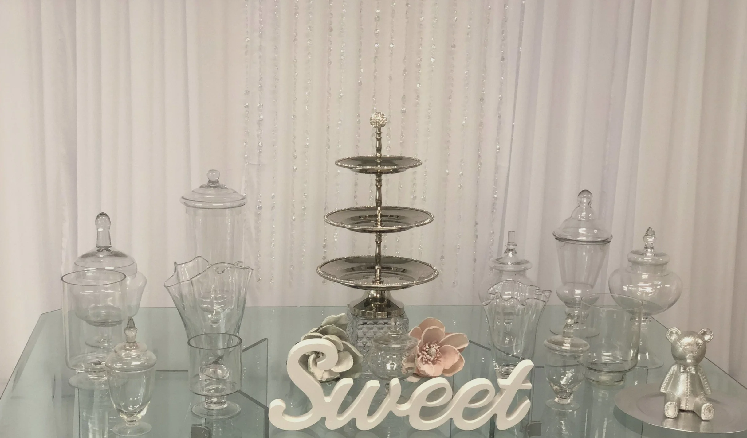 Clear Glass Table Glass Candy Jars