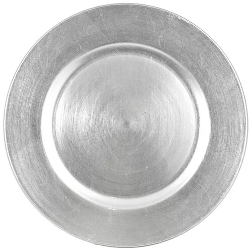 Silver Acrylic Charger Plate