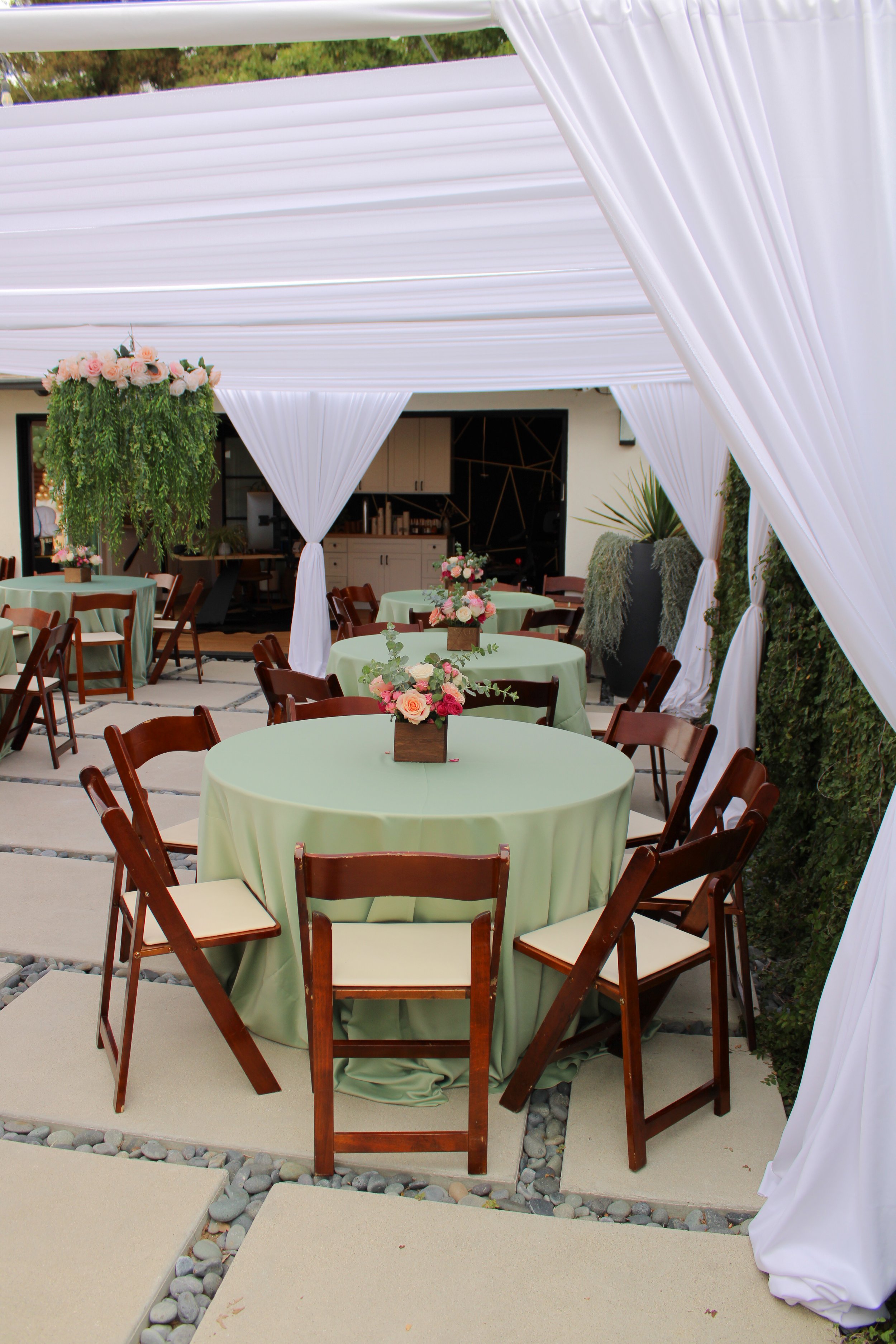 White Luxury Canopy 2.75 per sq ft — Glitzy Event Rentals