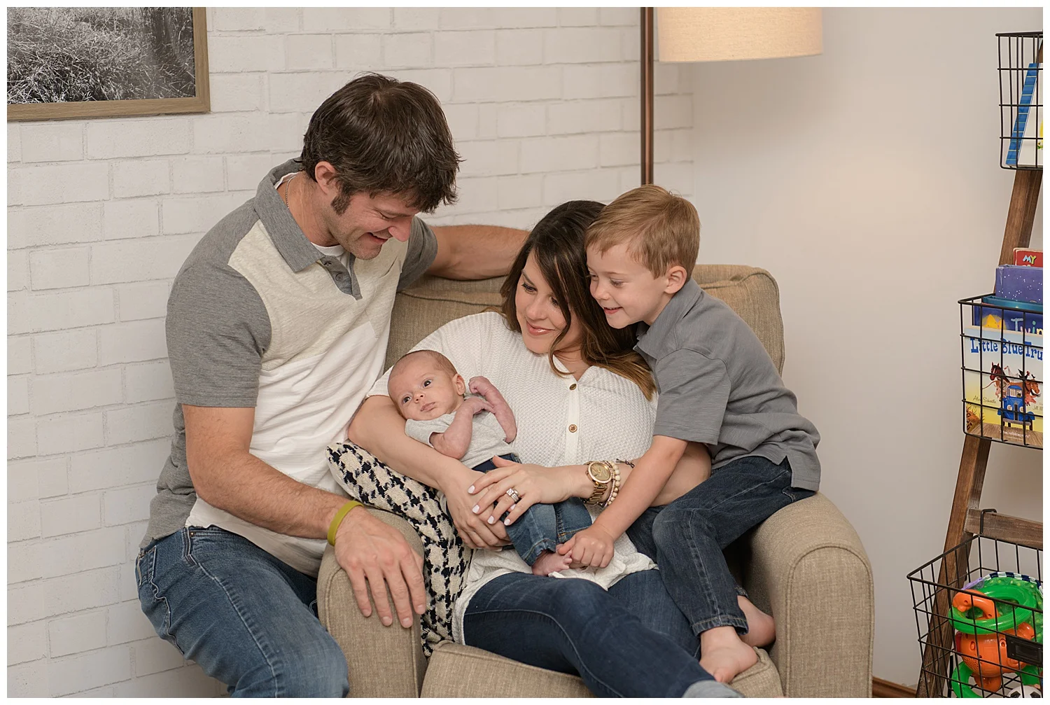 Dax and the Haynie Family Newborn Photo Session in WV