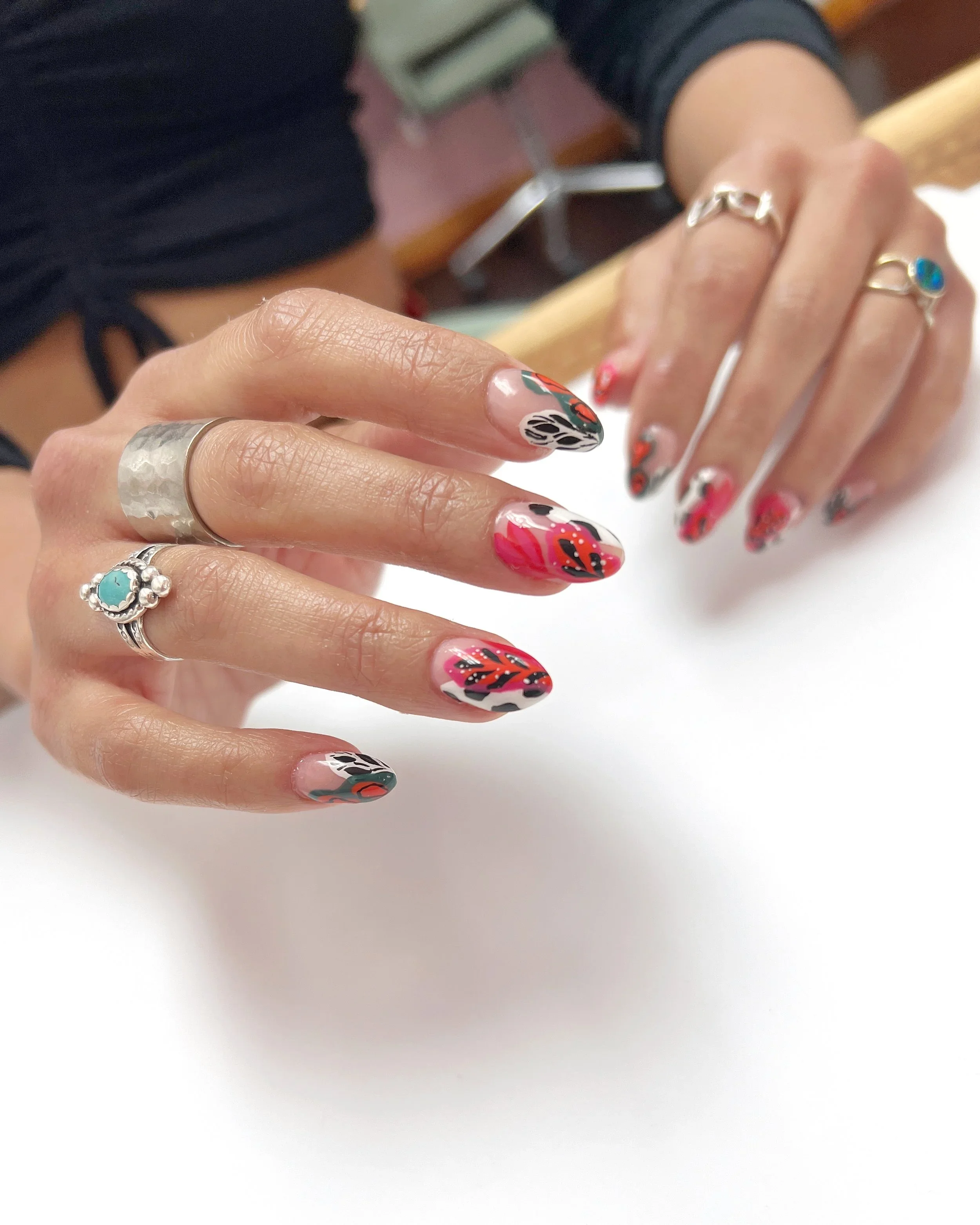 Chaotic Tropical Nail Art | Watch Me Work