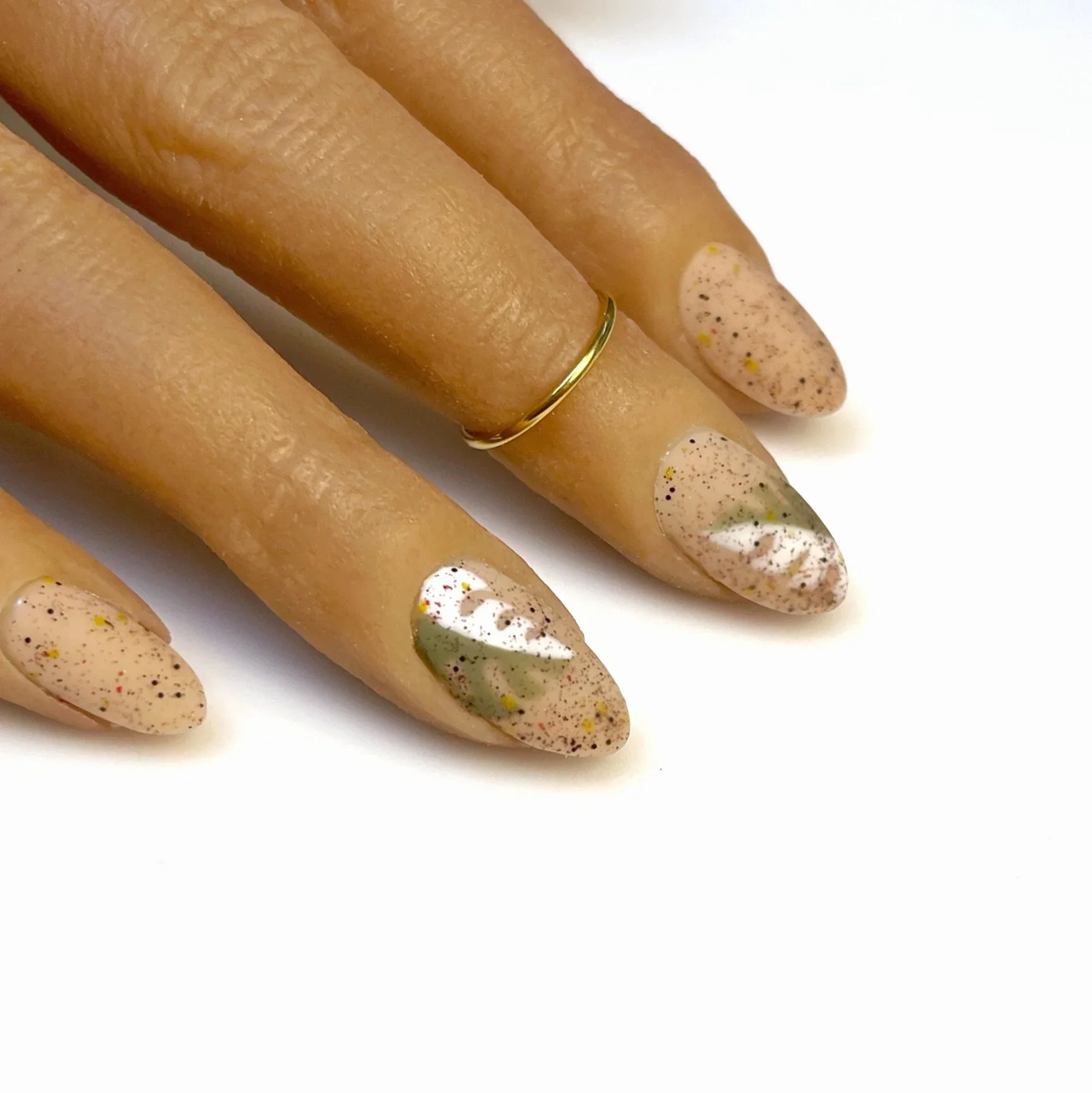Variegated Monstera Nail Art Tutorial 