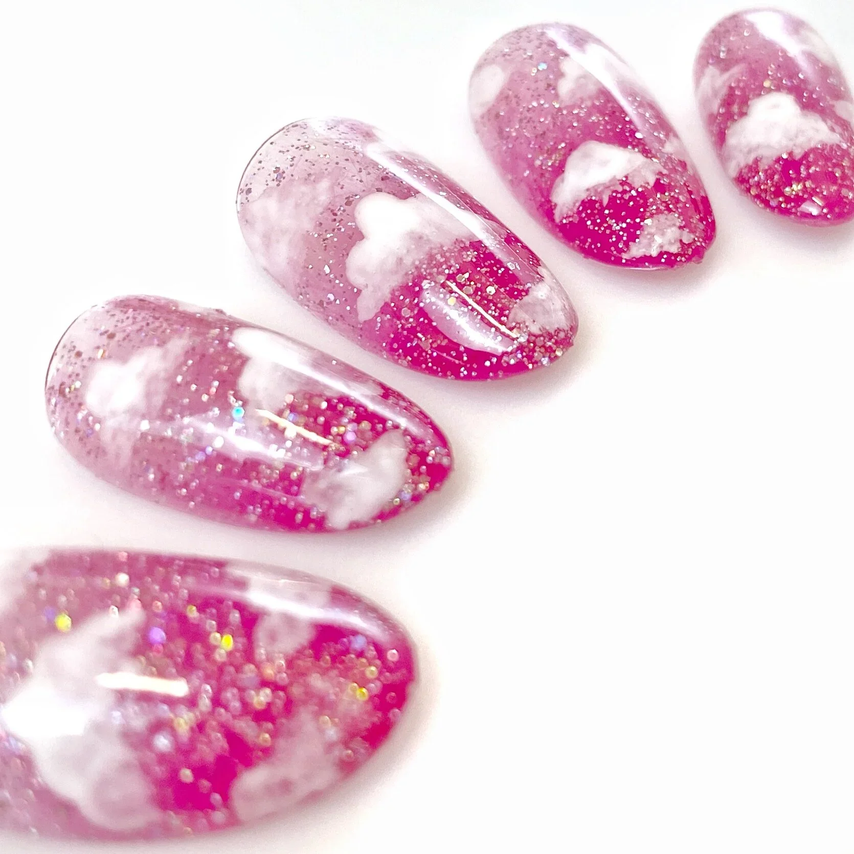 Jelly Clouds Nail Art Tutorial