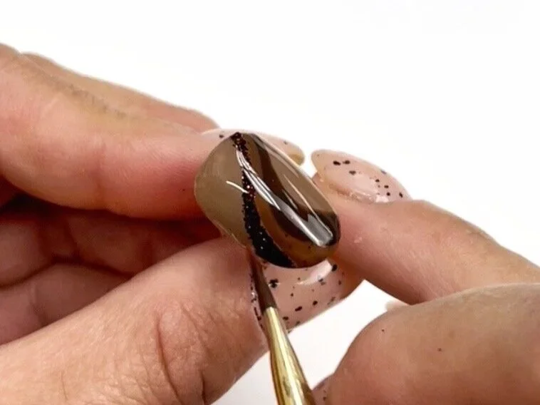 Mocha Swirl | Nail Art Tutorial