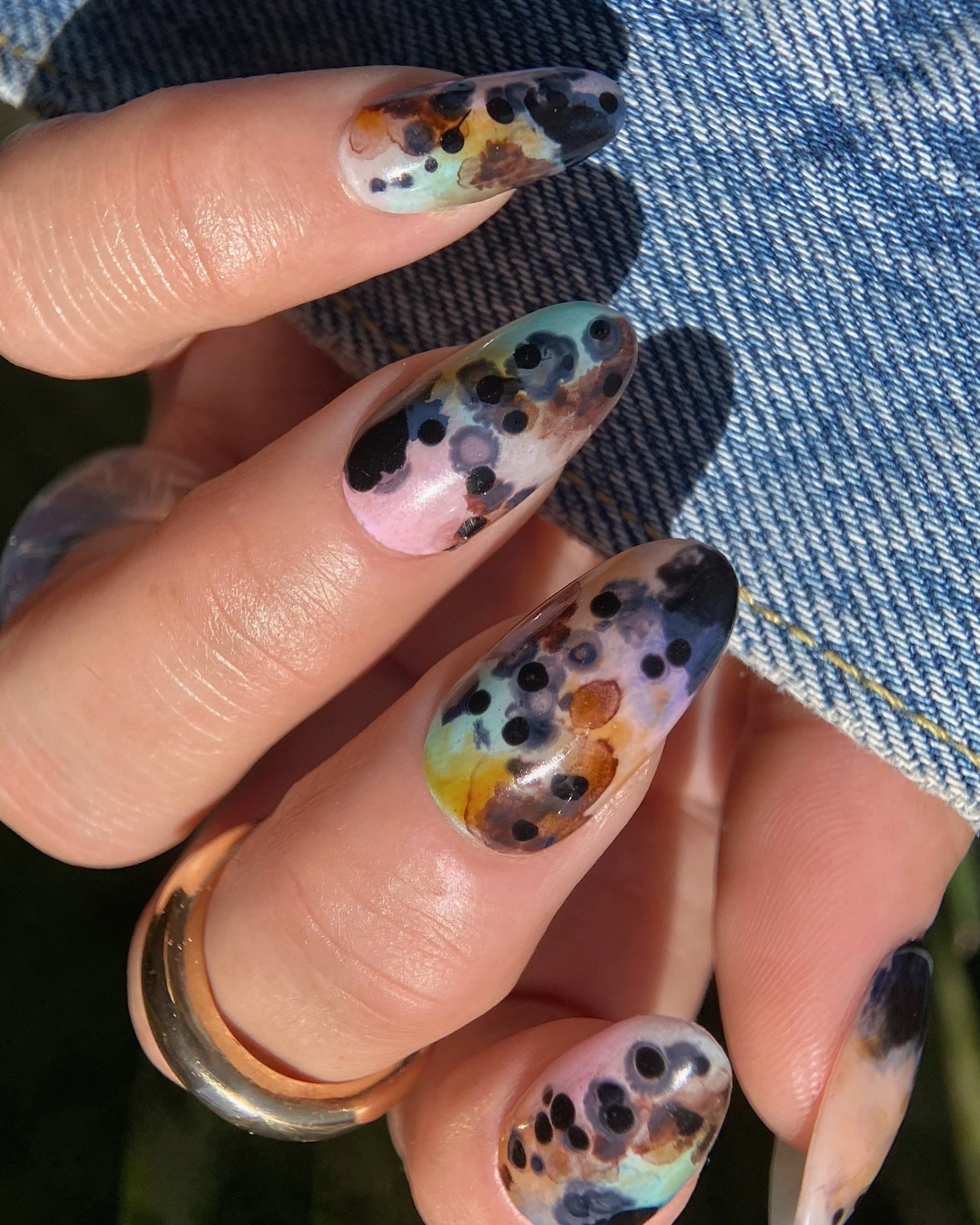 Nail Art Tutorial: Inky Abstract