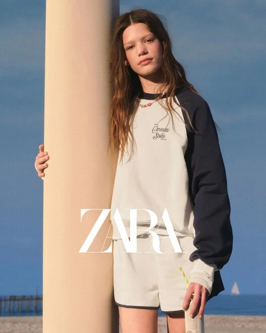 Zara Girl | Red, White + Denim
