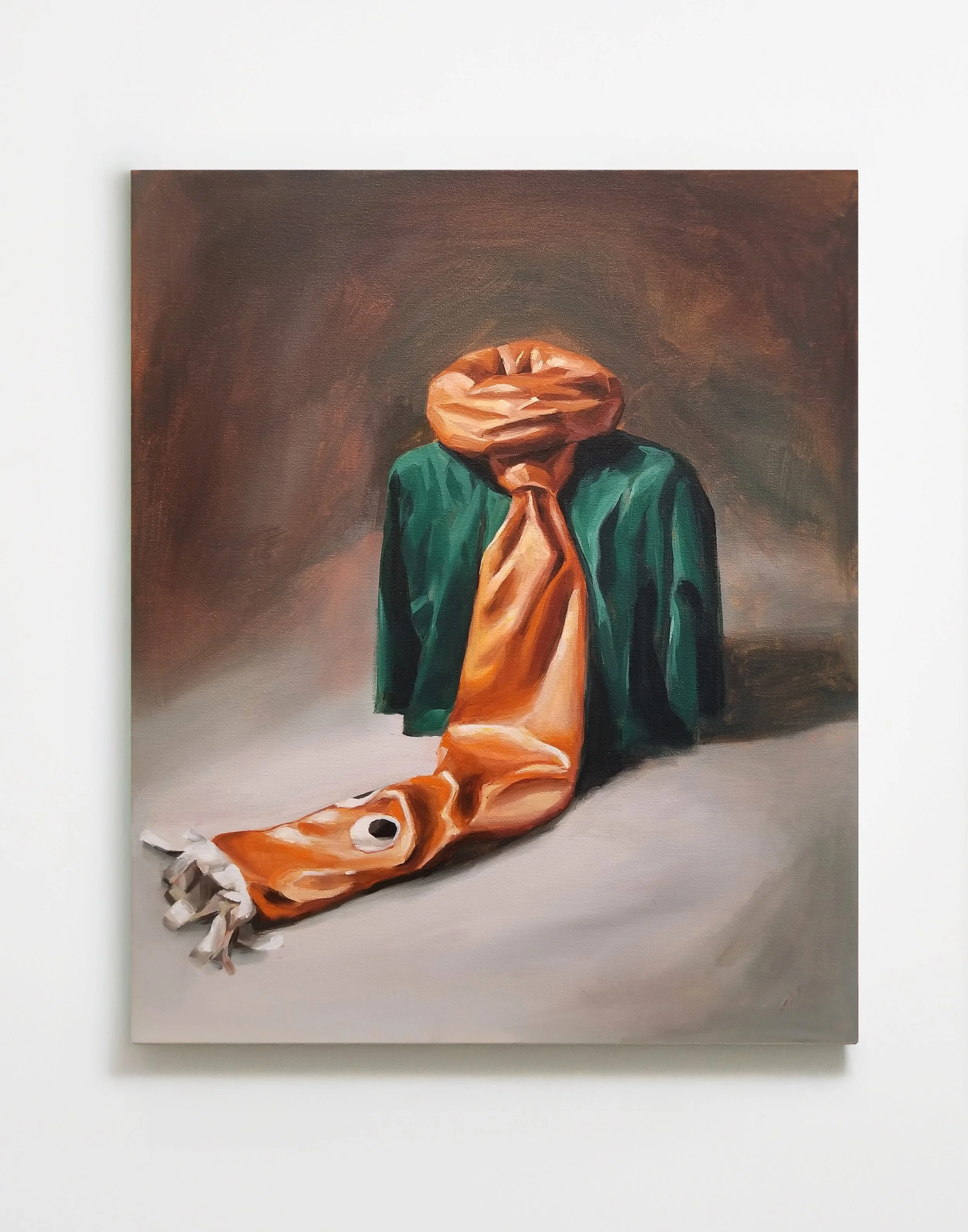 Uniform, 2023, acrylic on canvas, 20” x 24”