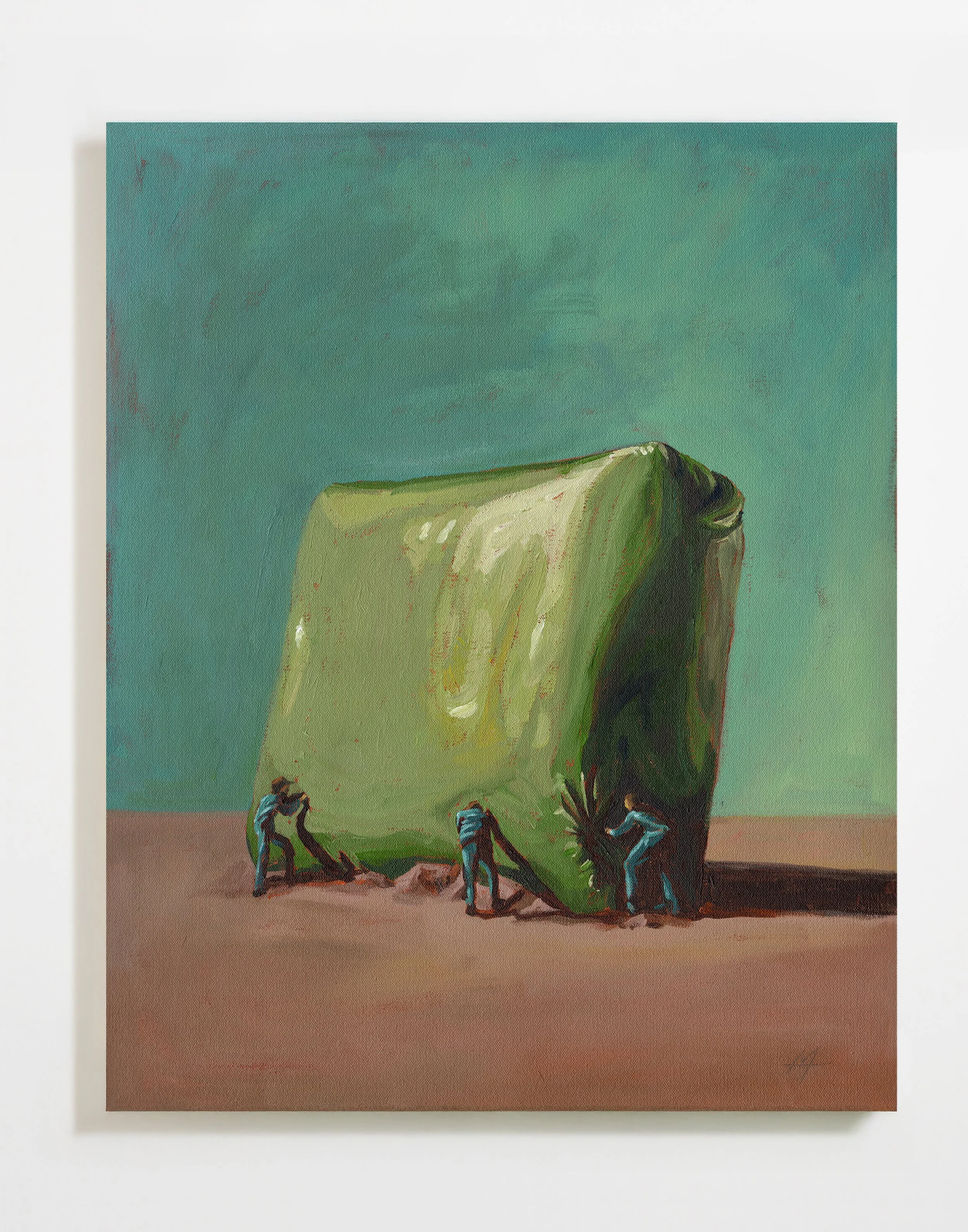 Desert Monolith, 16" x 20", 2025, acrylic on canvas
