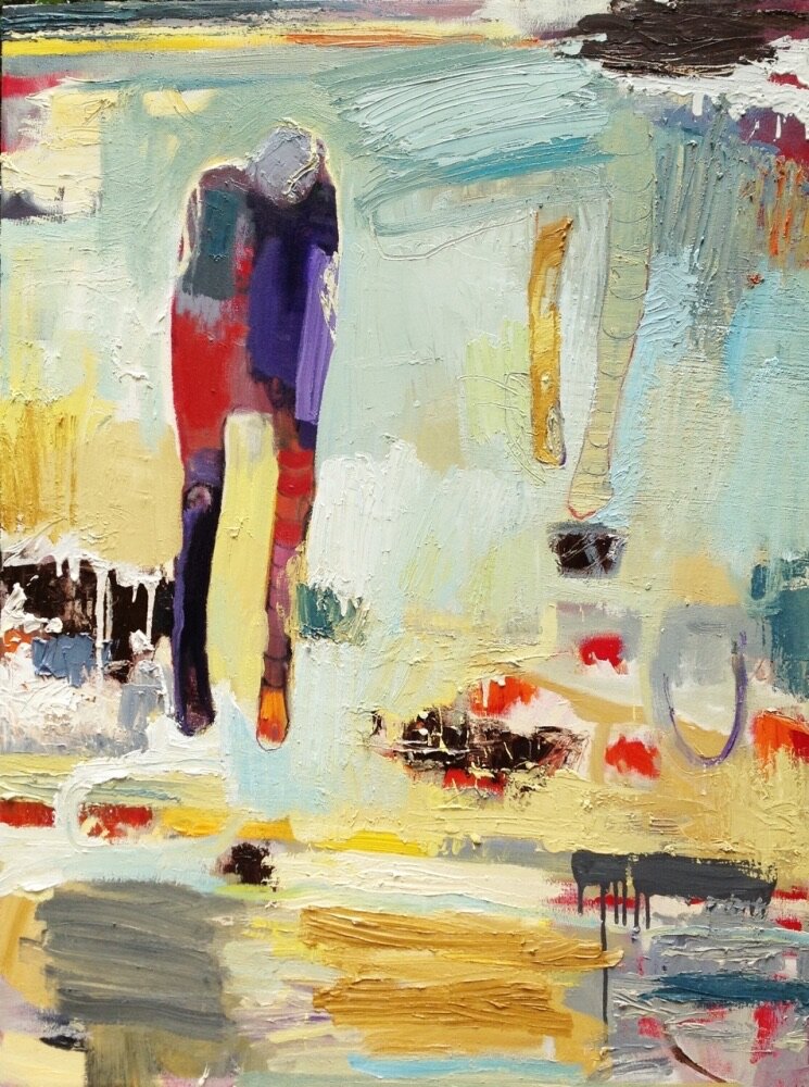 One More Step, oil on canvas, 48 x 36 inches