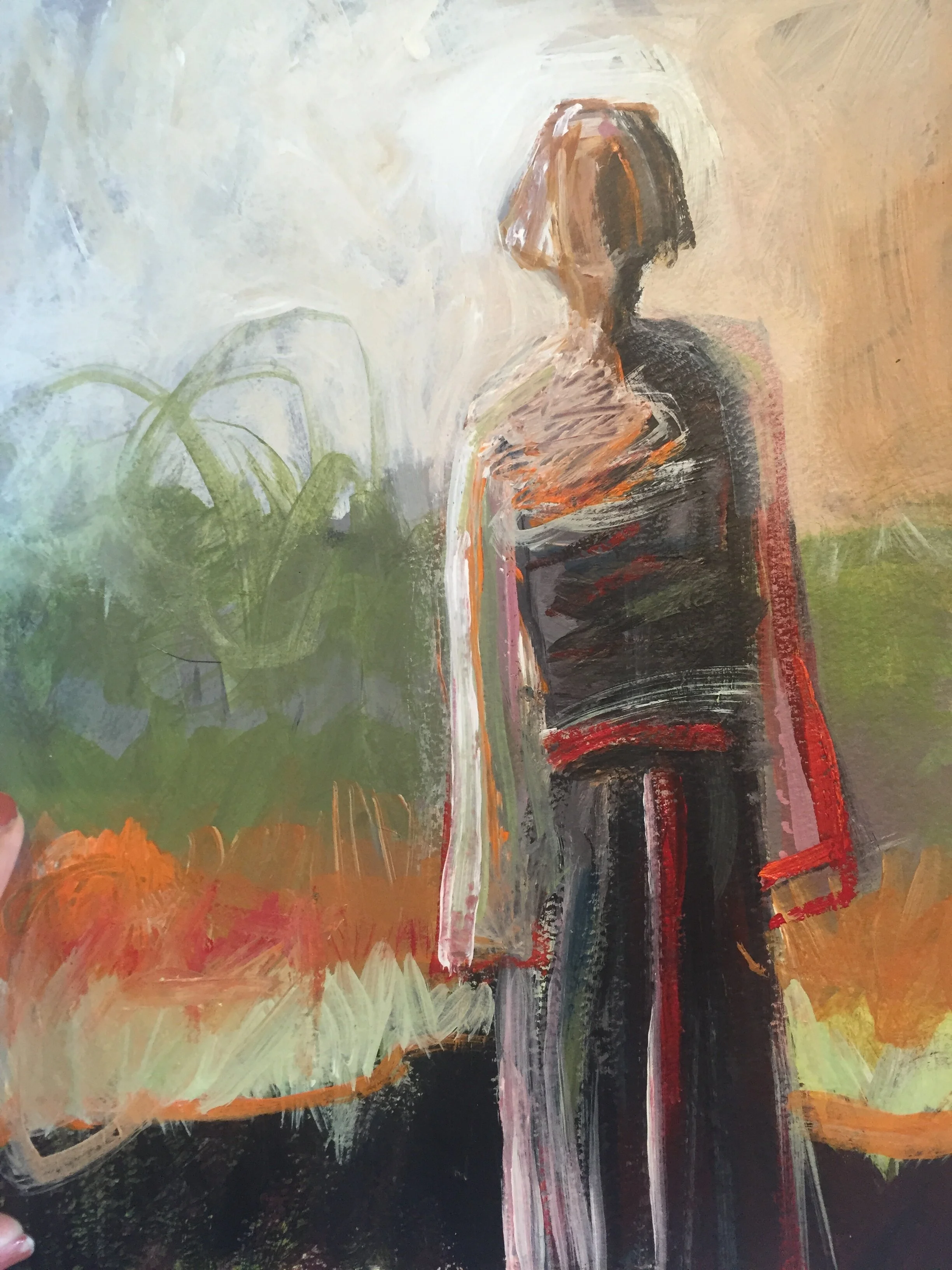 Missing You_mixed-media-on-unstretched-canvas_11 x 14on-20-x-16-inch-mat