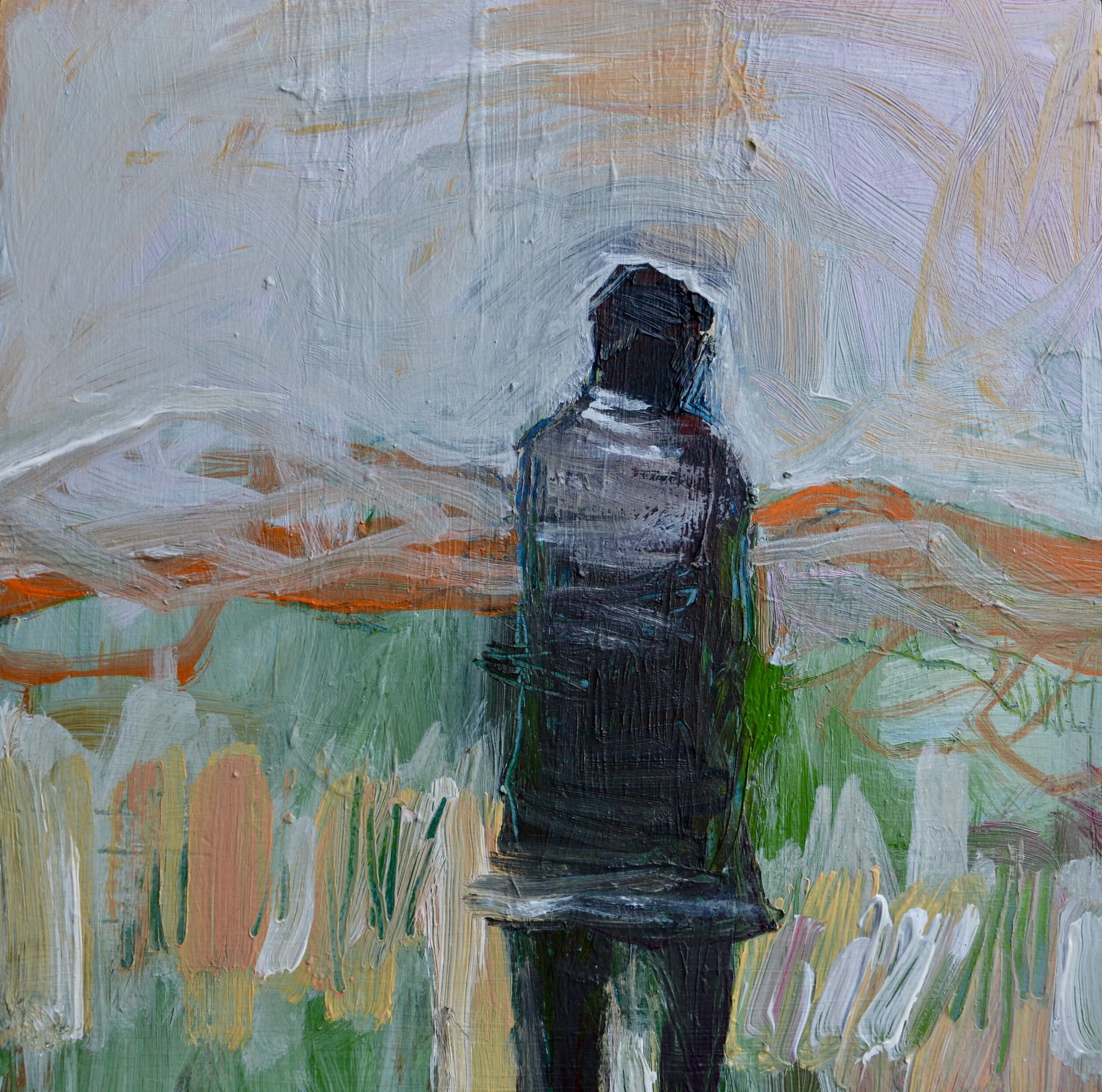 Drifting_mixed-media-on-canvas_10x10 inches SOLD