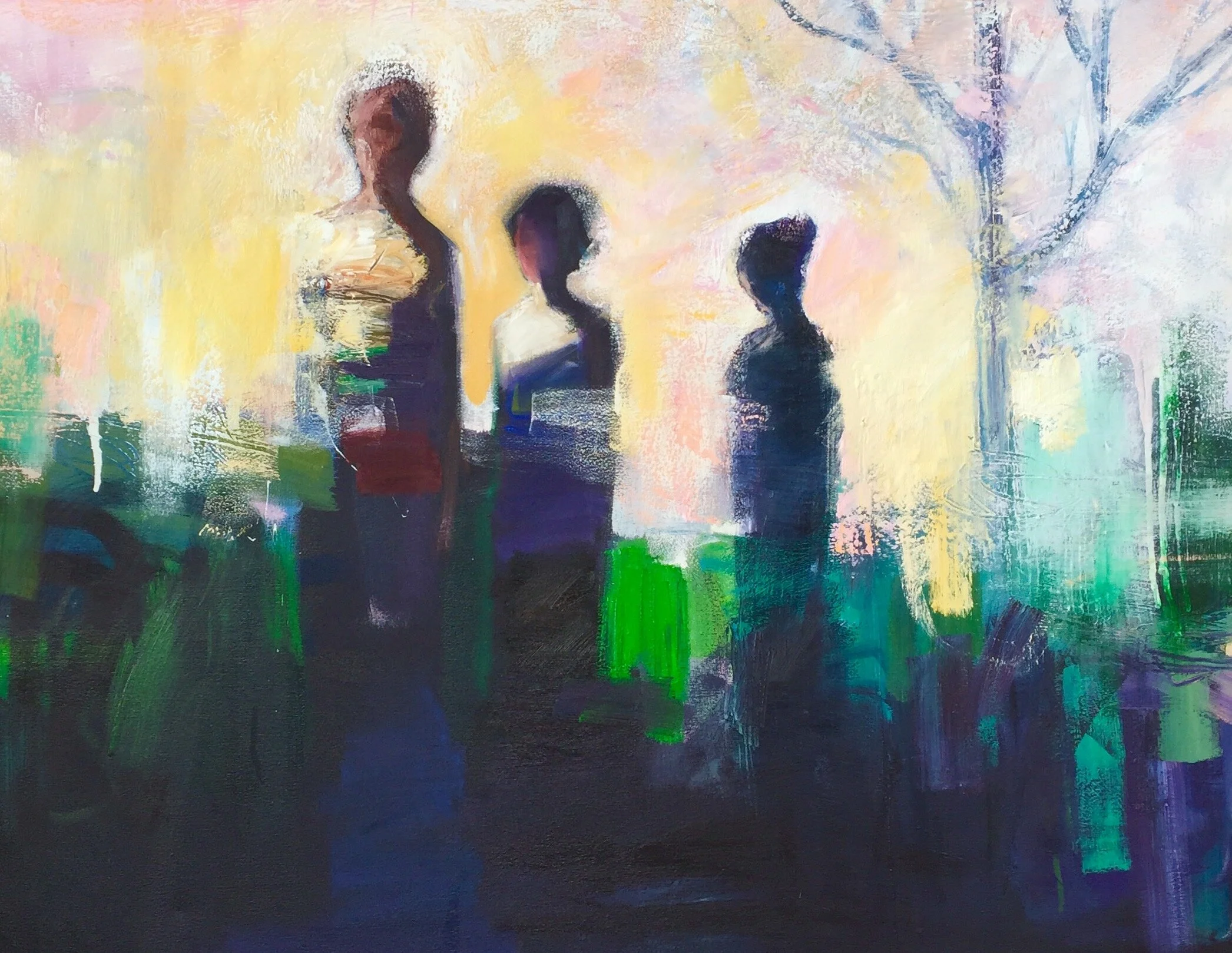 Following Closely Behind_36 x 48 inches_ oil on canvas