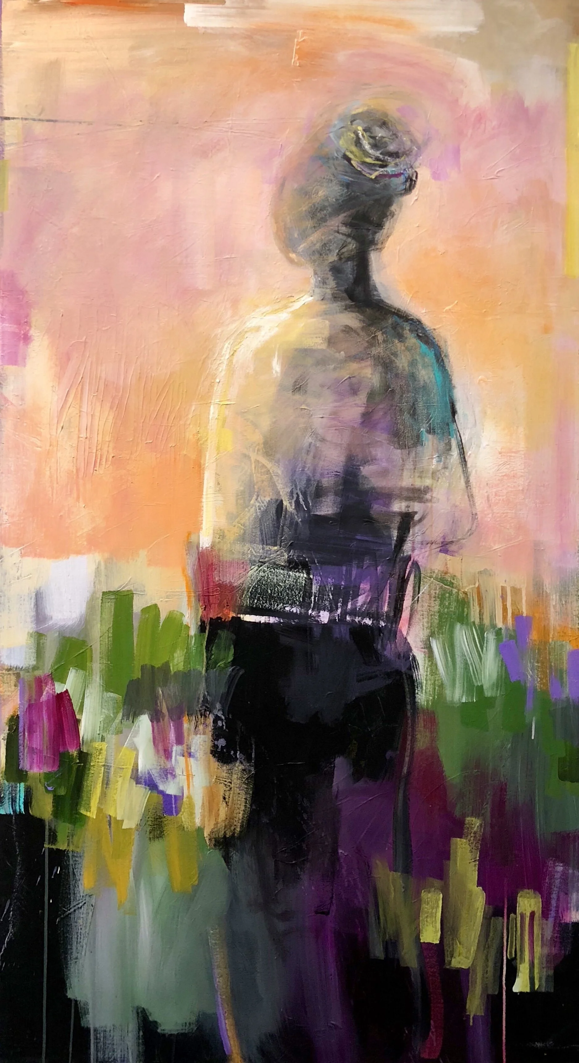 Limitless_Mixed Media on Canvas_72x36 inches