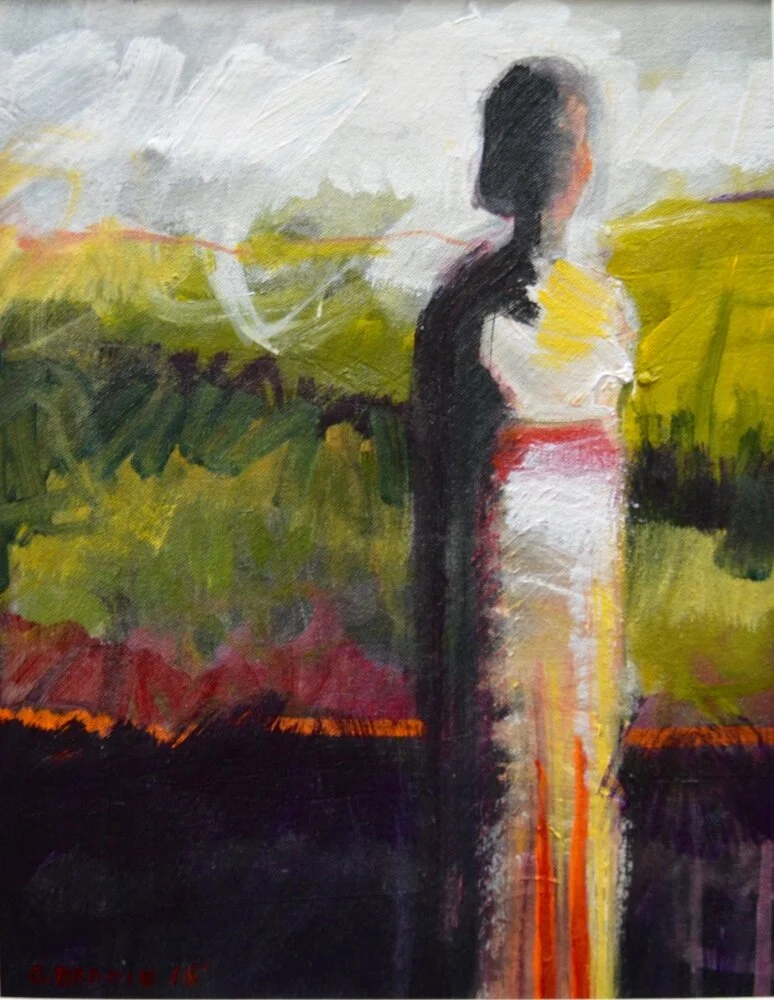 Standing-Tall- Mixed-Media-on-Canvas-matted11x14-inches_ SOLD