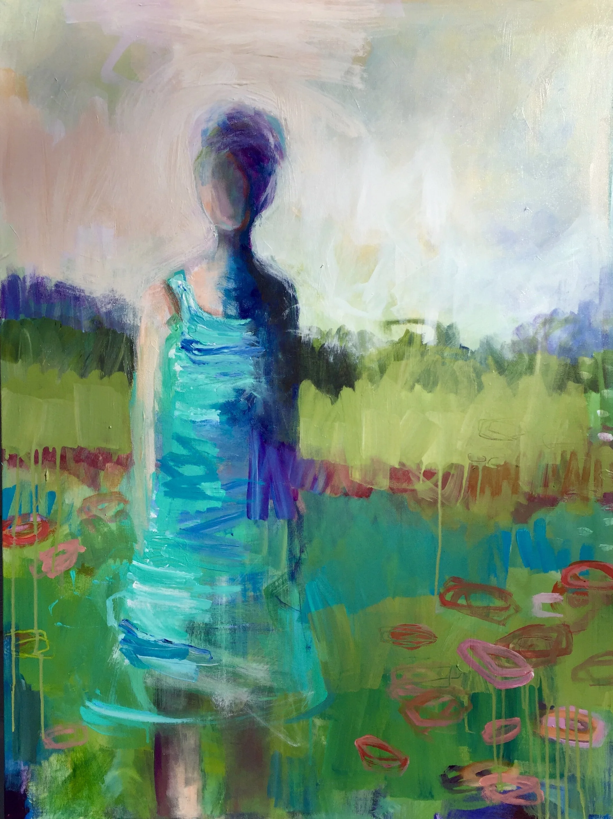 The Meadow_mixed media on canvas_40 x 30 inches inches_