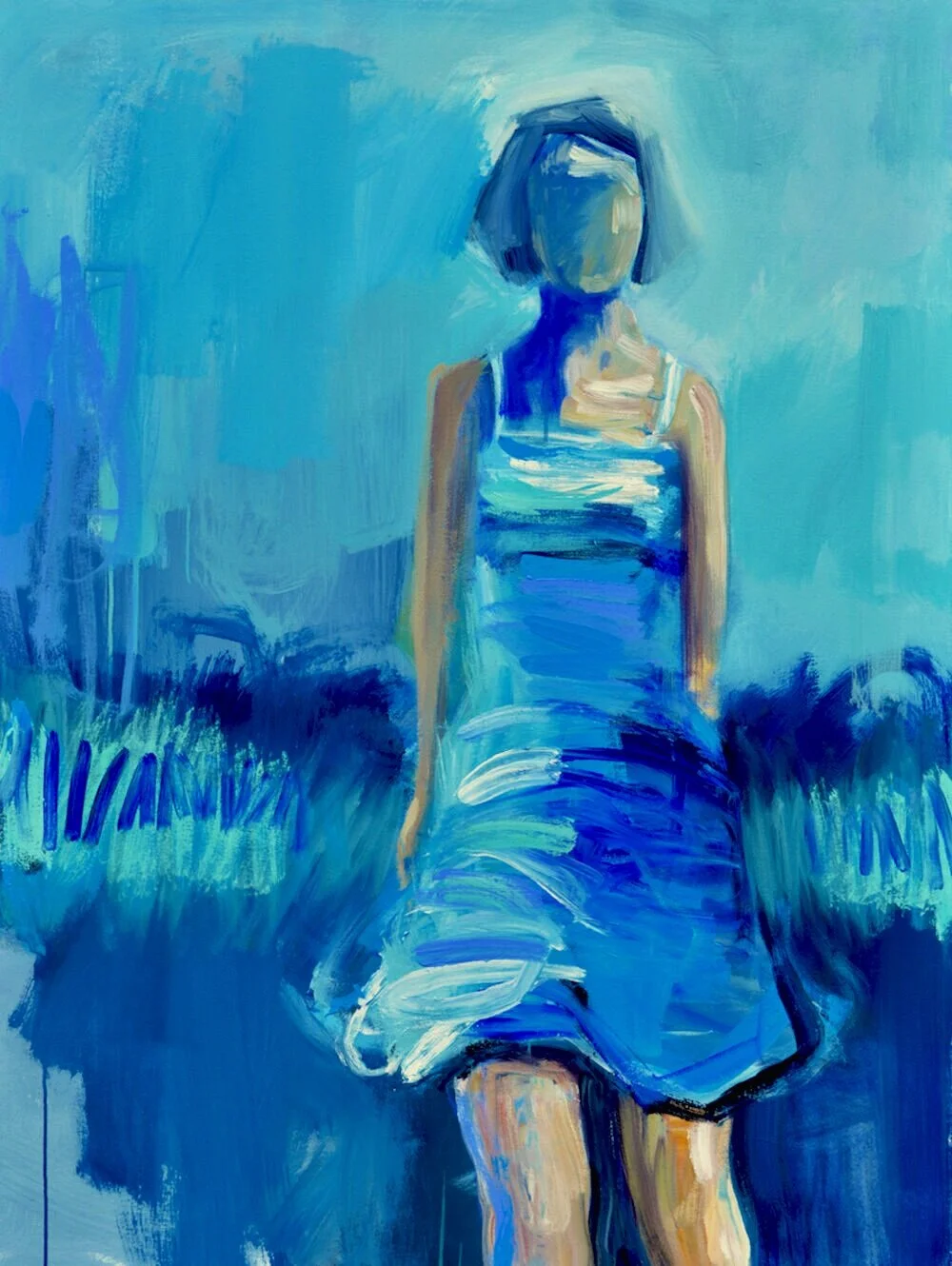 Rushing Upwards_Acrylic on Canvas_48 x 36 inches