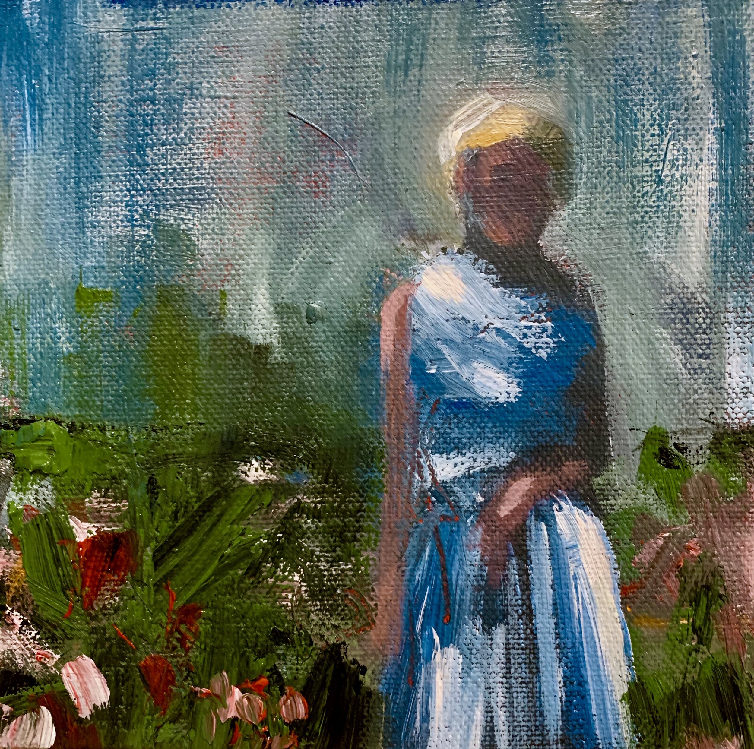Nostalgic Memories, acrylic on canvas 8 x 8 inches SOLD