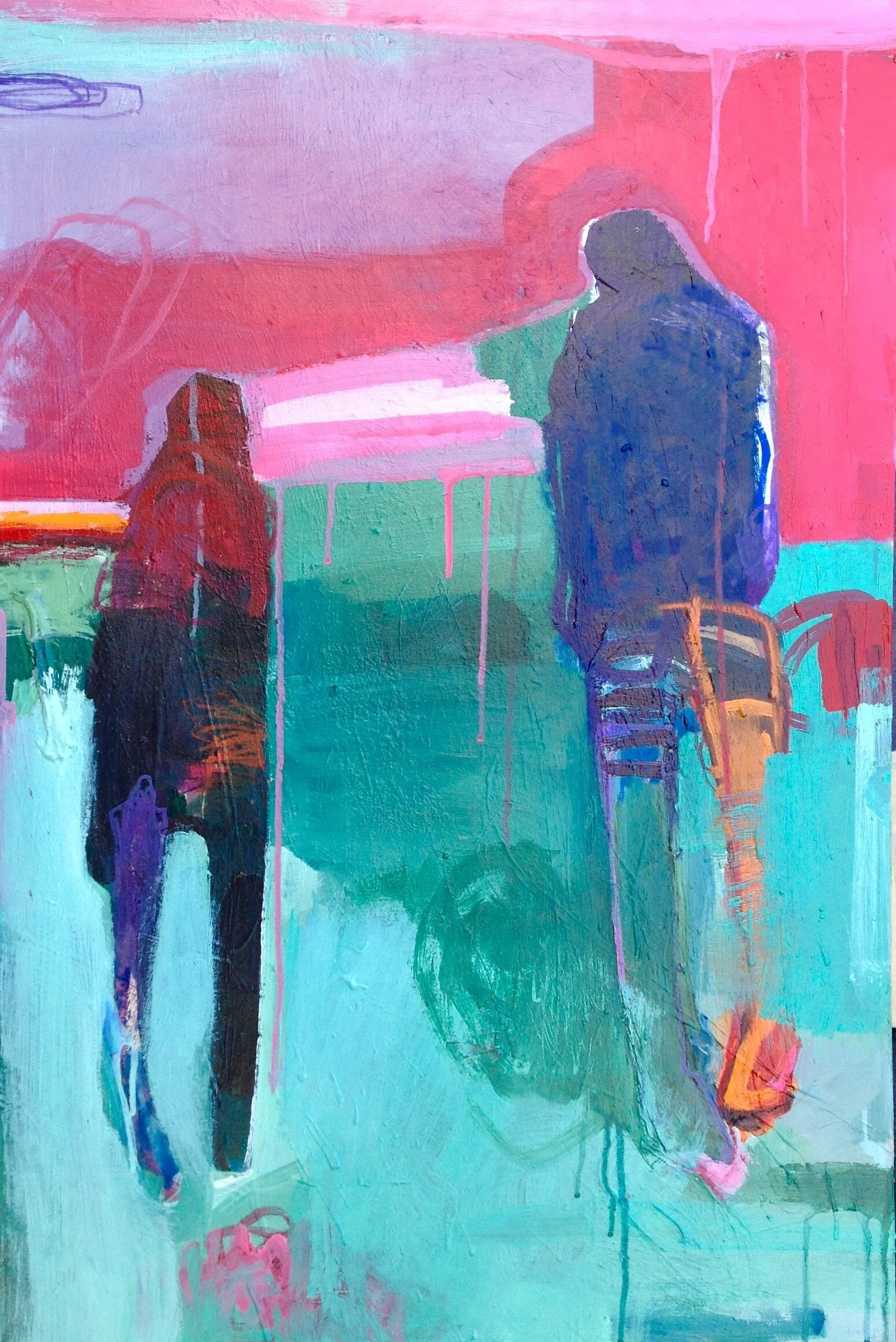 Not Much Further_Mixed Media on Canvas_24 x 36 inches_