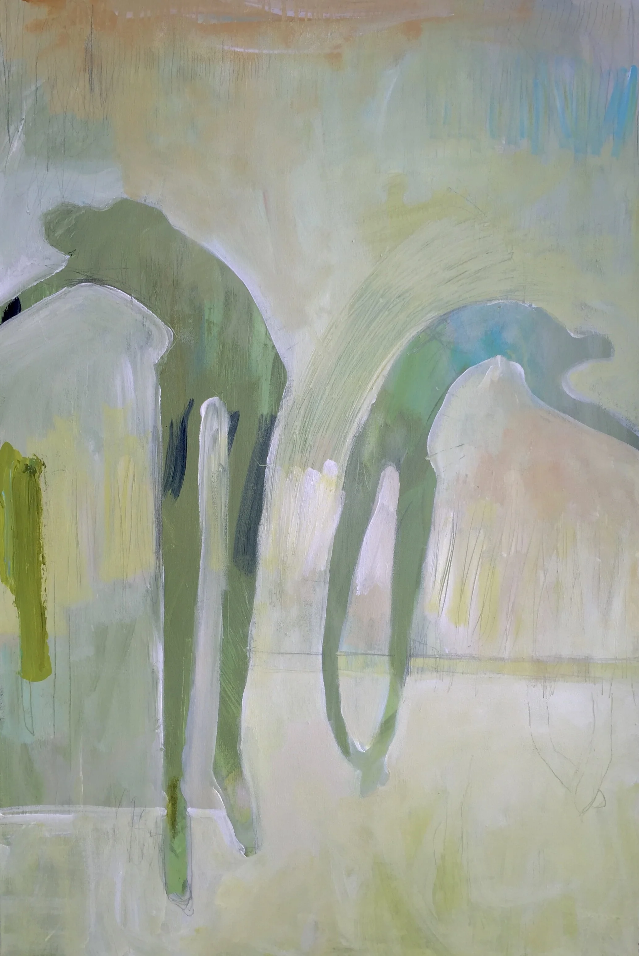 Contemplation, acrylic on canvas, 36 x 24 inches