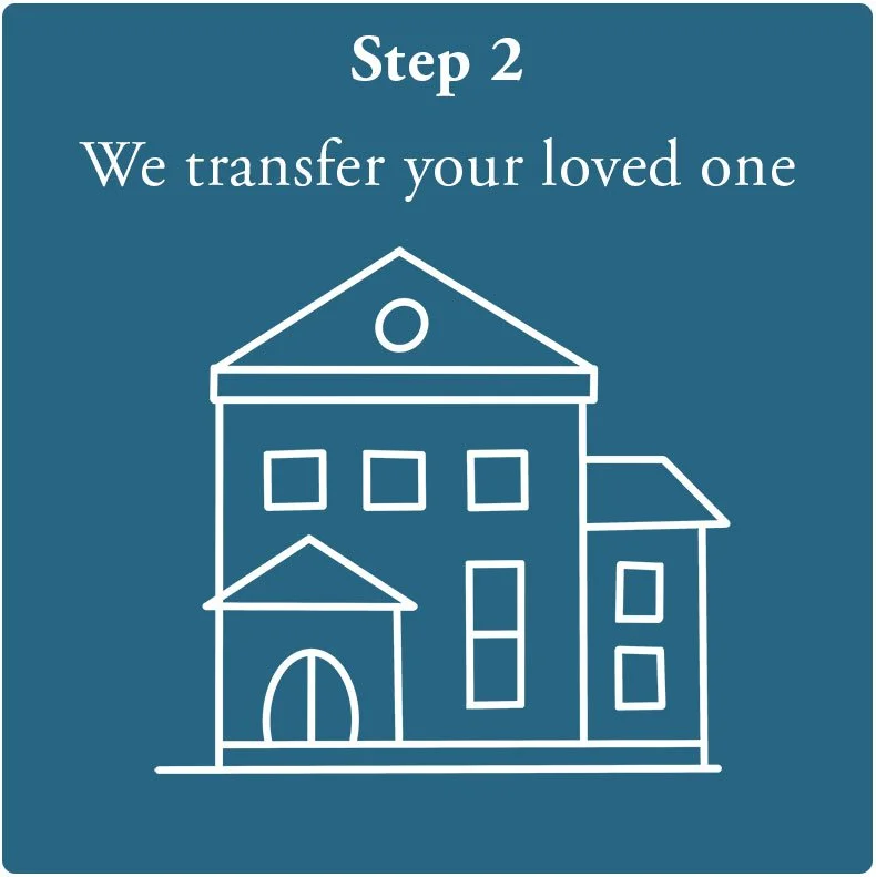 we transfer your loved one into our care
